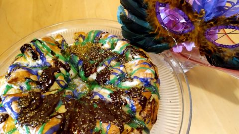 Puff Pastry King Cake with Almond Filling